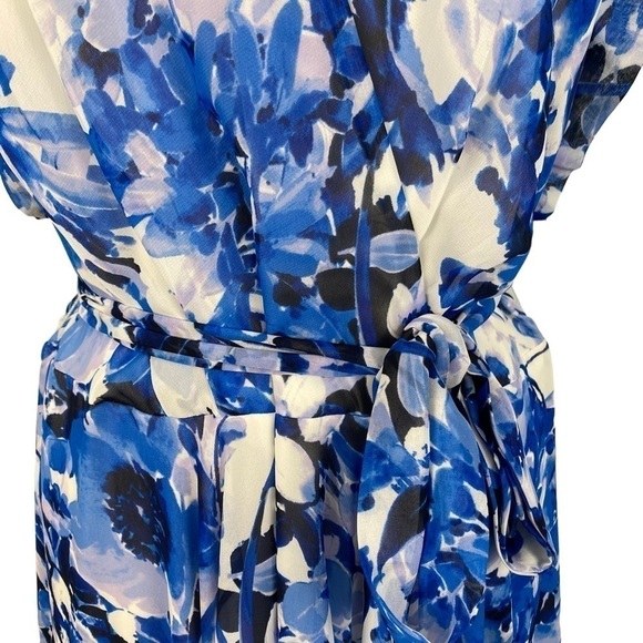 High-Low Faux-Wrap Dress | Sz 14 - Picture 9 of 11